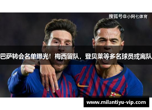 巴萨转会名单曝光！梅西留队，登贝莱等多名球员或离队